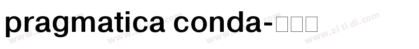pragmatica conda字体转换